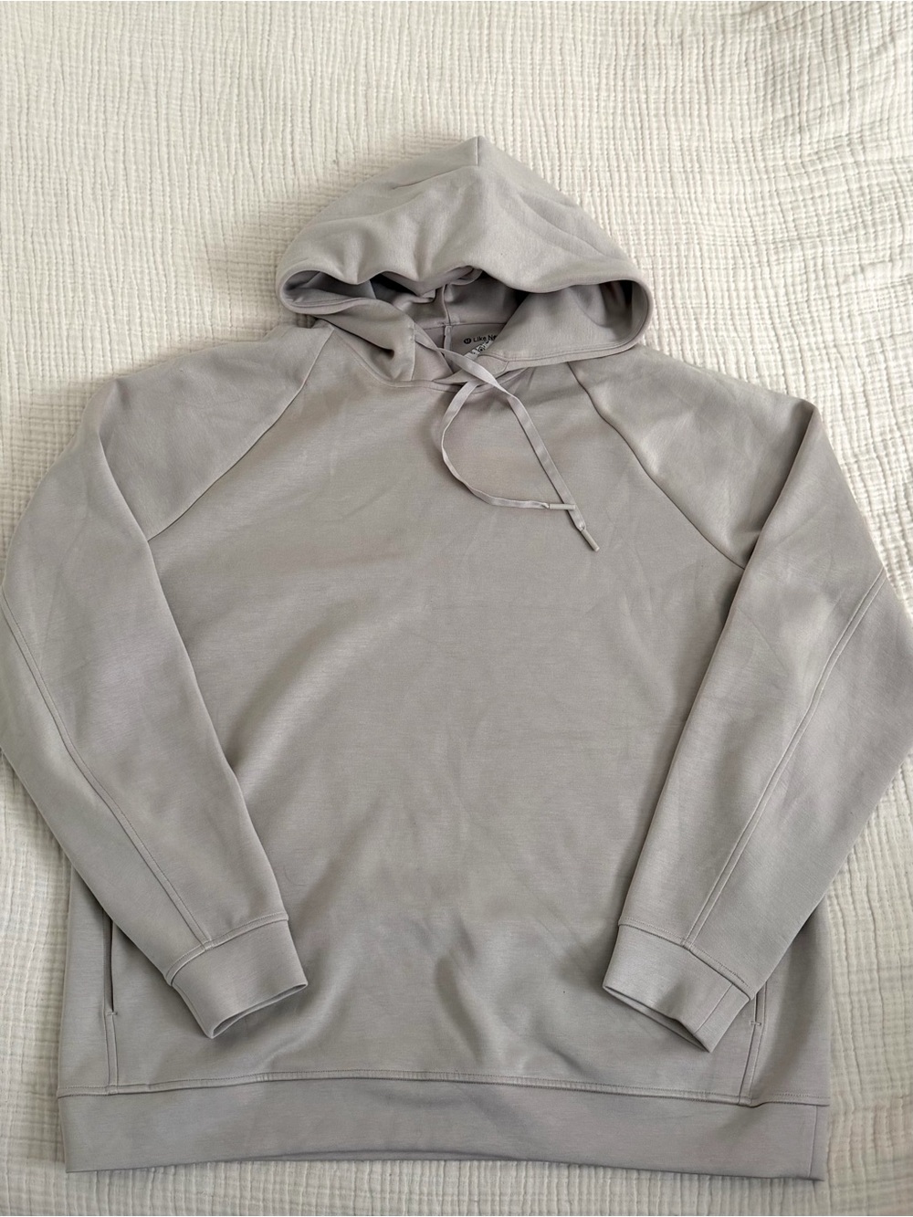 Lululemon Mens Beige Smooth Spacer Classic-Fit Pullover Hoodie